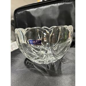 Waterford Marquis Crystal Cut Romance Heart Bowl Candy Dish Vintage